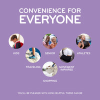 Purple Stretchy Tieless Silicone Elastic Shoelaces | 16 Straps The Original Stretchlace