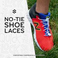 White Quick Lock No Tie Elastic Shoelaces The Original Stretchlace