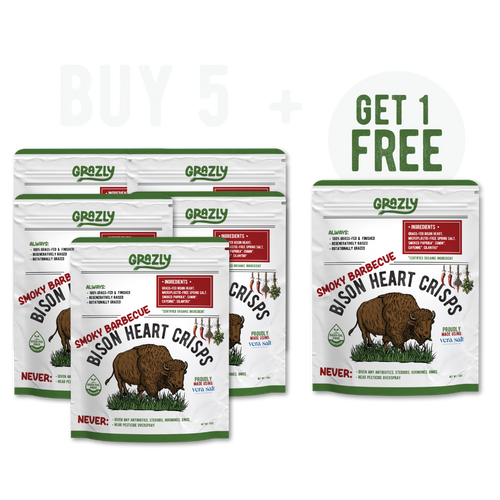 Bison Heart Crisps - 100% Grass-Fed/Finished