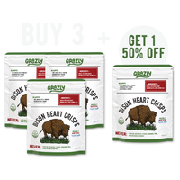 Bison Heart Crisps - 100% Grass-Fed/Finished