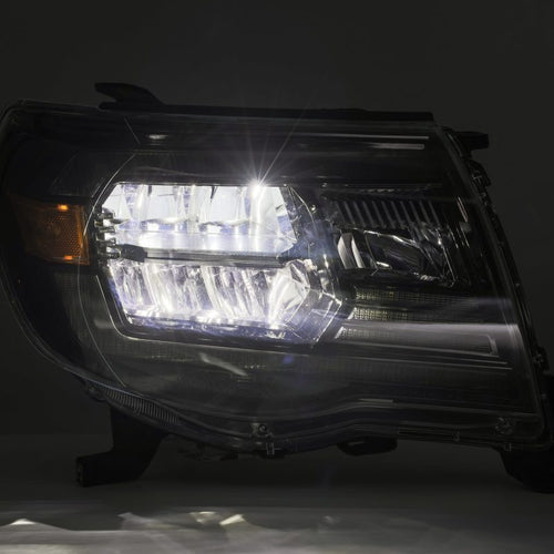 AlphaRex 05-11 Toyota Tacoma LUXX-Series LED Crystal Headlights Black OffRoadUSA.com