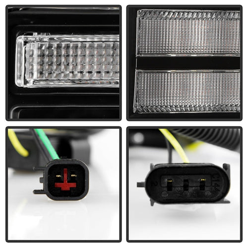 Spyder Signature 20-22 Ford F250/F350 (Halogen) Proj. Headlights - Black (PRO-YD-FS20HALSI-SEQ-BK) OffRoadUSA.com