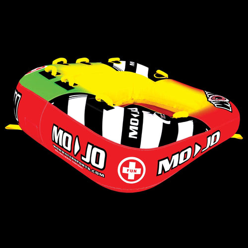 WOW Sports Mojo 1- 3 Person Towable Water Tube For Pool and Lake (16-1070) Jupiter Gear