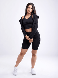 JupiterGear High-Waisted Workout Shorts with Pockets & Criss Cross Design Jupiter Gear