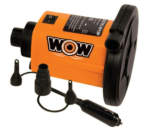 WOW Sports Thriller 1 Person Towable Water Tube - Starter Kit w/ 12V Pump & 1K Tow Rope Jupiter Gear