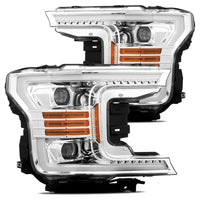 AlphaRex 18-20 Ford F150 LUXX-Series LED Projector Headlights Chrome OffRoadUSA.com