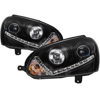 Spyder Volkswagen GTI 06-09/Jetta 06-09 Xenon/HID Model Only - DRL Black PRO-YD-VG06-HID-DRL-BK OffRoadUSA.com