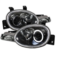 Spyder Dodge Neon 95-99/Plymouth Neon 95-99 Projector Headlights LED Halo Blk PRO-YD-DN95-HL-BK OffRoadUSA.com
