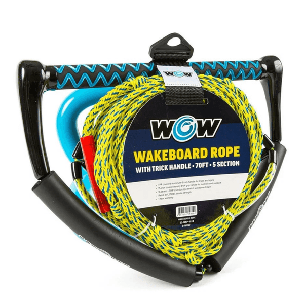 WOW Watersports 70ft Wakeboard Rope with Trick Handle Jupiter Gear