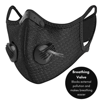 Performance Sports Face Mask with Activated Carbon Filter and Breathing Valves Jupiter Gear