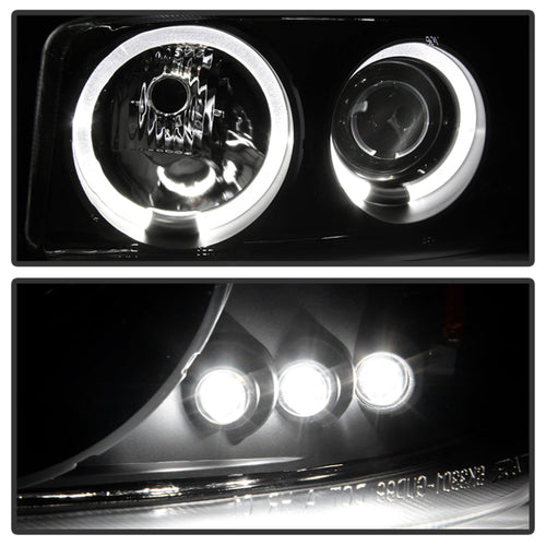 Spyder GMC Sierra 1500/2500 99-06 Projector Headlights LED Halo LED Blk Smke PRO-YD-CDE00-HL-BSM OffRoadUSA.com