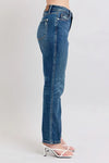Judy Blue Full Size High Waisted Rigid Magic Non-destroy Straight Leg Jeans HTO Apparel