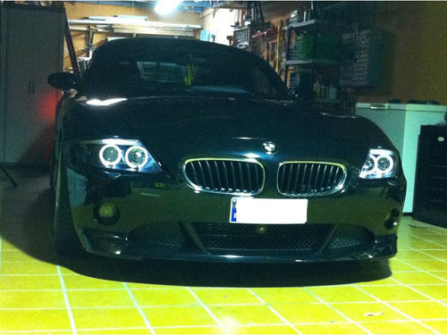 Spyder BMW Z4 03-08 Projector Headlights Xenon/HID Model Only - LED Halo Black PRO-YD-BMWZ403-HID-BK OffRoadUSA.com