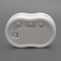 Timelink Rubber Smartlight Fashion Digital LCD Alarm Clock - White EasyOptionXY LLC