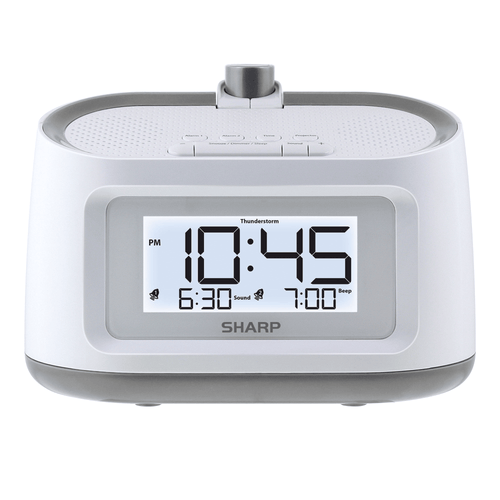 SHARP Projection Dual Alarm Clock with 8 Soothing Sleep Sounds, Easy to Read Display EasyOptionXY LLC