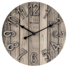 Westclox 15.5" Brown Farmhouse Style Wood Grain Analog QA Wall Clock with Raised Numbers EasyOptionXY LLC