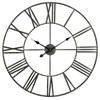 Solange Round Metal Wall Clock - 30" Gray EasyOptionXY LLC