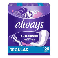 Always Anti-Bunch Xtra Protection Daily Liners Regular Unscented; 100 Ct EasyOptionXY LLC