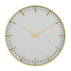 CosmoLiving by Cosmopolitan 20" Gold Glass Wall Clock with Gold Accents EasyOptionXY LLC