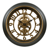 La Crosse Clock 20-inch Bronze Antiqued Gears Vintage Quartz Analog Wall Clock, 404-3051C EasyOptionXY LLC