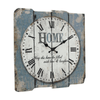 Stonebriar 15.7" Blue Analog Square Farmhouse Battery Operated Wall Clock EasyOptionXY LLC