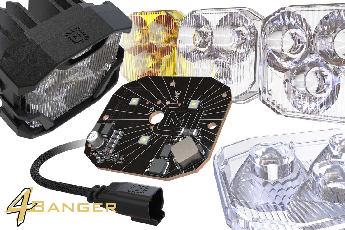 Morimoto 4Banger LED Ditch Light System: Toyota 4Runner (03-09)