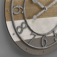 FirsTime & Co. Multicolor Shabby Pallet Wall Clock, Farmhouse, Analog, 16 x 2 x 16 in EasyOptionXY LLC