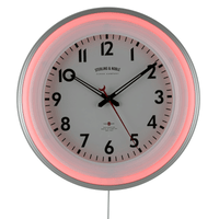 Sterling & Noble 11" Round Indoor Multi-Colored LED Wall Clock with Remote Control EasyOptionXY LLC