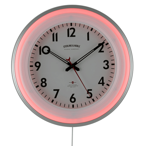 Sterling & Noble 11" Round Indoor Multi-Colored LED Wall Clock with Remote Control EasyOptionXY LLC