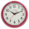 Westclox 9.5" Red Retro 1950s Convex Glass Lens Analog Quartz Accurate Wall Clock EasyOptionXY LLC