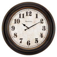 Westclox Brown and Bronze Round Oversized Classic Analog Quartz Accurate Wall Clock EasyOptionXY LLC