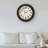 Westclox Brown and Bronze Round Oversized Classic Analog Quartz Accurate Wall Clock EasyOptionXY LLC