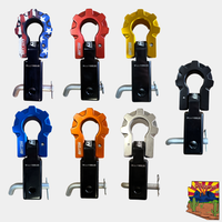 2'' Aluminum Hitch Receiver with Aluminum D-Shackle 9T (LIFETIME WARRANTY) MOJAB OFFROAD