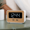 Lumoday Dual USB Charging Station Digital Alarm Clock, White EasyOptionXY LLC