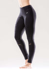 Athletique Low-Waisted Ribbed Leggings with Hidden Pocket and Mesh Panels Jupiter Gear