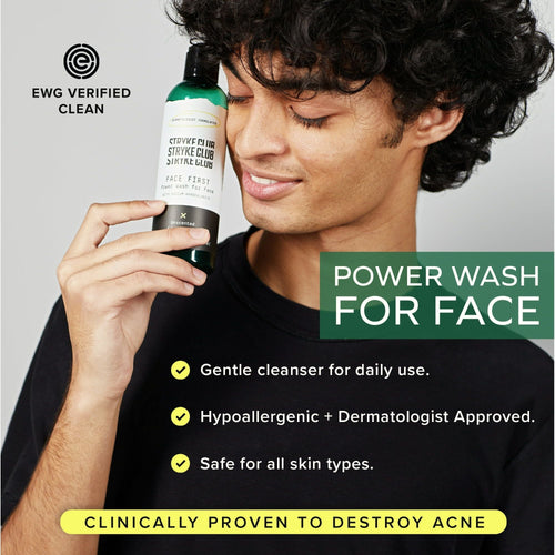 Stryke Club Teen Face First Cleanser, Acne Everyday Care, All Skin Types, Unscented, 9.5 fl. oz. EasyOptionXY LLC