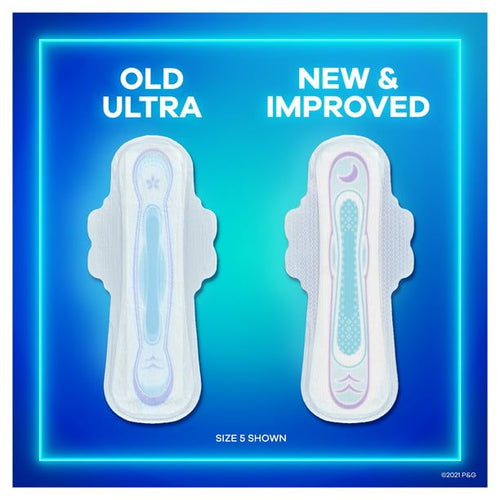 Always Ultra Thin Overnight Pads with Wings Extra Heavy Overnight Unscented; 46 Ct Size 5 EasyOptionXY LLC