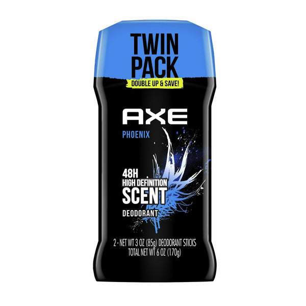 Axe Phoenix Long Lasting Antiperspirant Deodorant Stick Twin Pack, Crushed Mint and Rosemary, 3 oz EasyOptionXY LLC