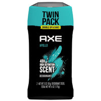 Axe Apollo Long Lasting Antiperspirant Deodorant Stick Twin Pack, Sage and Cedarwood, 3 oz EasyOptionXY LLC