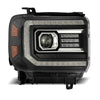 AlphaRex 14-18 GMC Sierra PRO-Series Halogen Projector Headlights Black OffRoadUSA.com