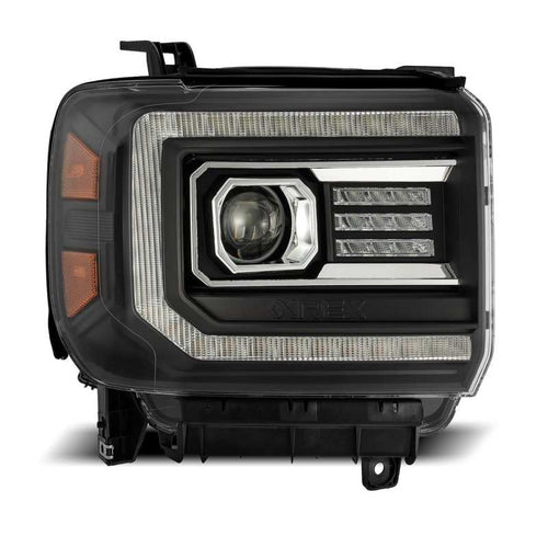 AlphaRex 14-18 GMC Sierra PRO-Series Halogen Projector Headlights Black OffRoadUSA.com
