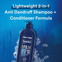 Suave Men Shampoo & Conditioner 2 in 1 Anti-Dandruff Shampoo and Conditioner with Pyrithione Zinc, 40 oz EasyOptionXY LLC