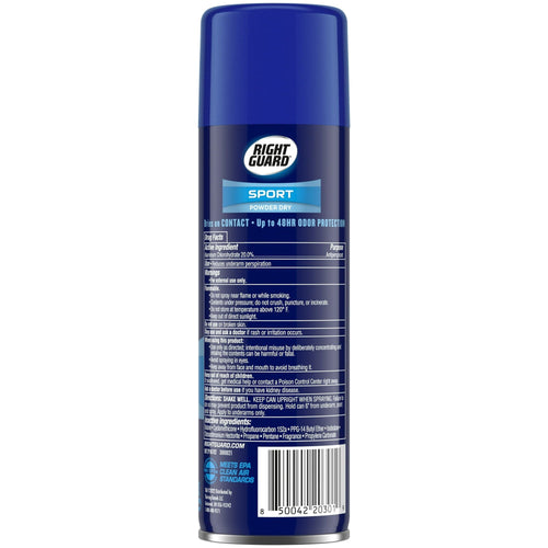 Right Guard Sport Antiperspirant Deodorant Aerosol Spray, Powder Dry, 6 oz EasyOptionXY LLC