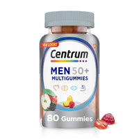 Centrum Men's Health 50 Plus Multivitamin Supplement Gummies, Assorted Fruit, 80 Count EasyOptionXY LLC
