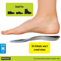 PROFOOT Triad Orthotic Insoles for Knee, Leg & Back Pain, Men's 8-13, 1 Pair EasyOptionXY LLC