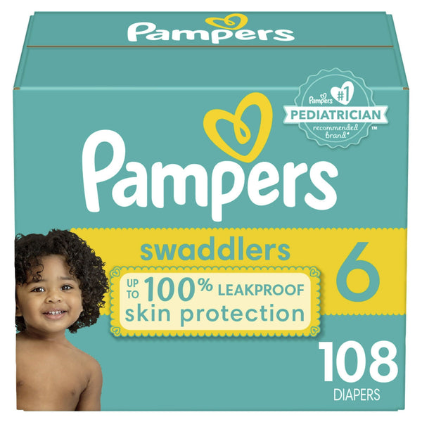 Pampers Swaddlers Diapers Size 6, 108 Count EasyOptionXY LLC
