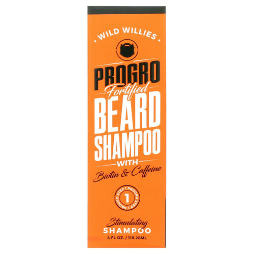 Wild Willies Progro Fortified Beard Wash Shampoo With Biotin and Caffeine, 4 Oz. EasyOptionXY LLC