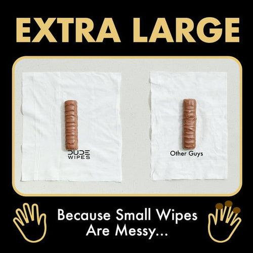 DUDE Wipes Flushable Wipes, XL Wet Wipes for at Home Use, Shea BUTTer Smooth, 144 Count EasyOptionXY LLC