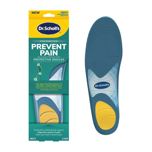 Dr. Scholl's Prevent Pain Protective Insoles, Protect Against Foot, Knee, Lower Back Pain (Men'sSize 8-14) 1 Pair EasyOptionXY LLC