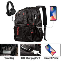OPACK Extra Large RFID-Safe Travel Black Backpack Unisex TSA Friendly EasyOptionXY LLC